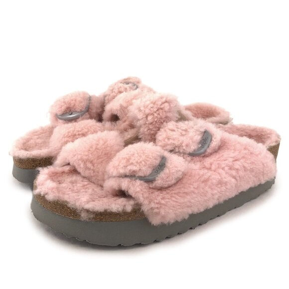 Papillio Arizona Big Buckle Shearling Sandals - Picture 3 of 13